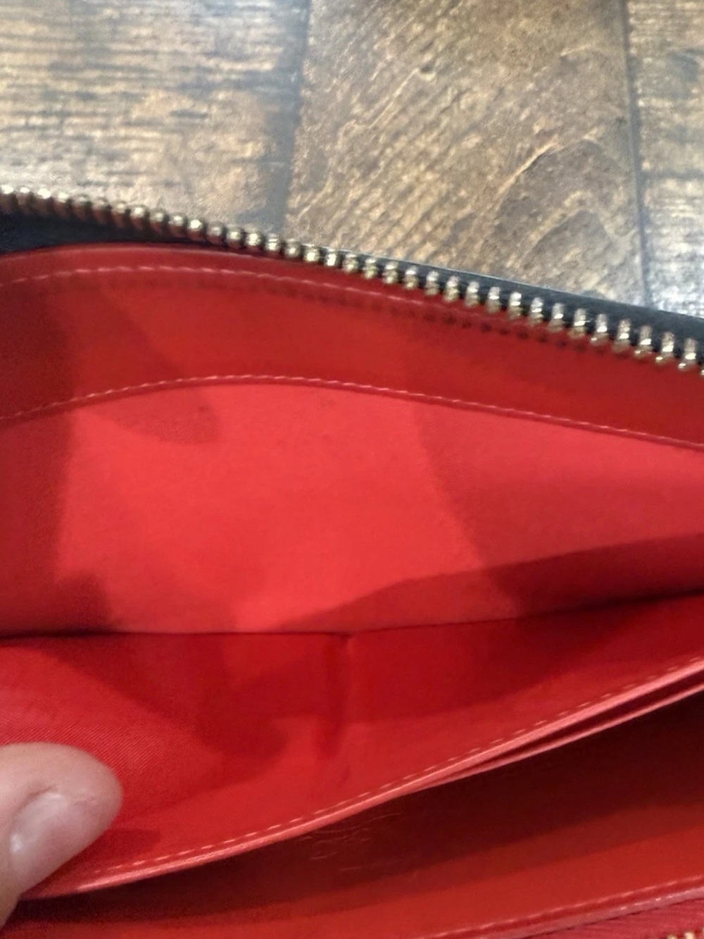 Christian Louboutin Black Studded Zip-Around Wallet - - Picture 7 of 12
